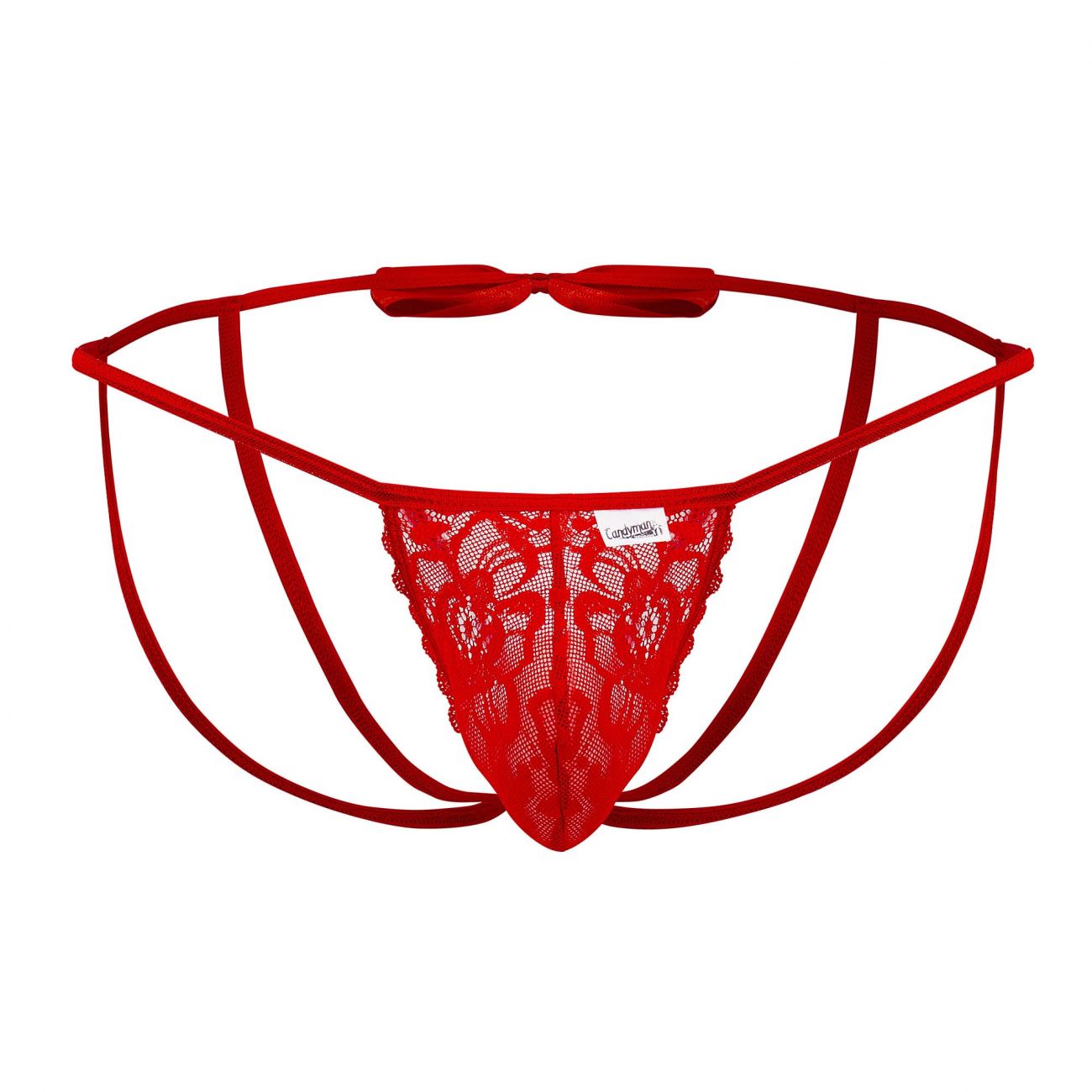 CandyMan 99606 Bow Jockstrap Red