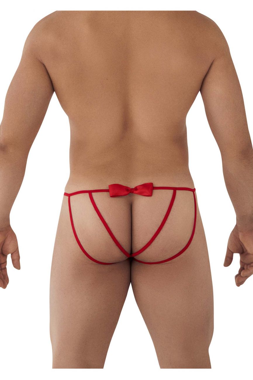 CandyMan 99606 Bow Jockstrap Red