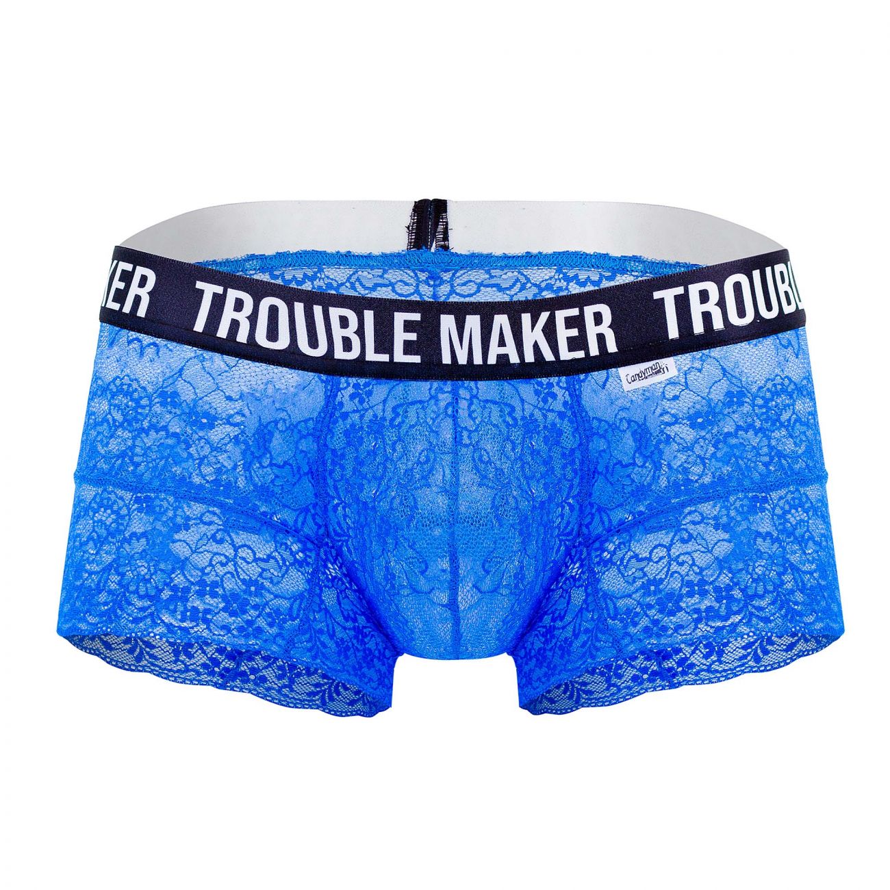 CandyMan 99616X Trouble Maker Lace Trunks Dark Blue Plus Sizes