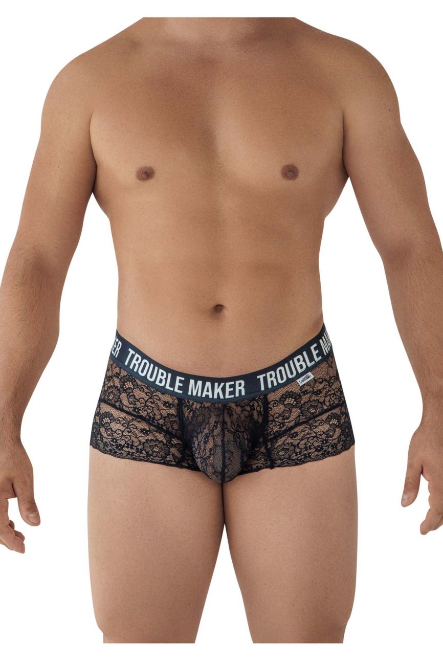 CandyMan 99616 Trouble Maker Lace Trunks Black