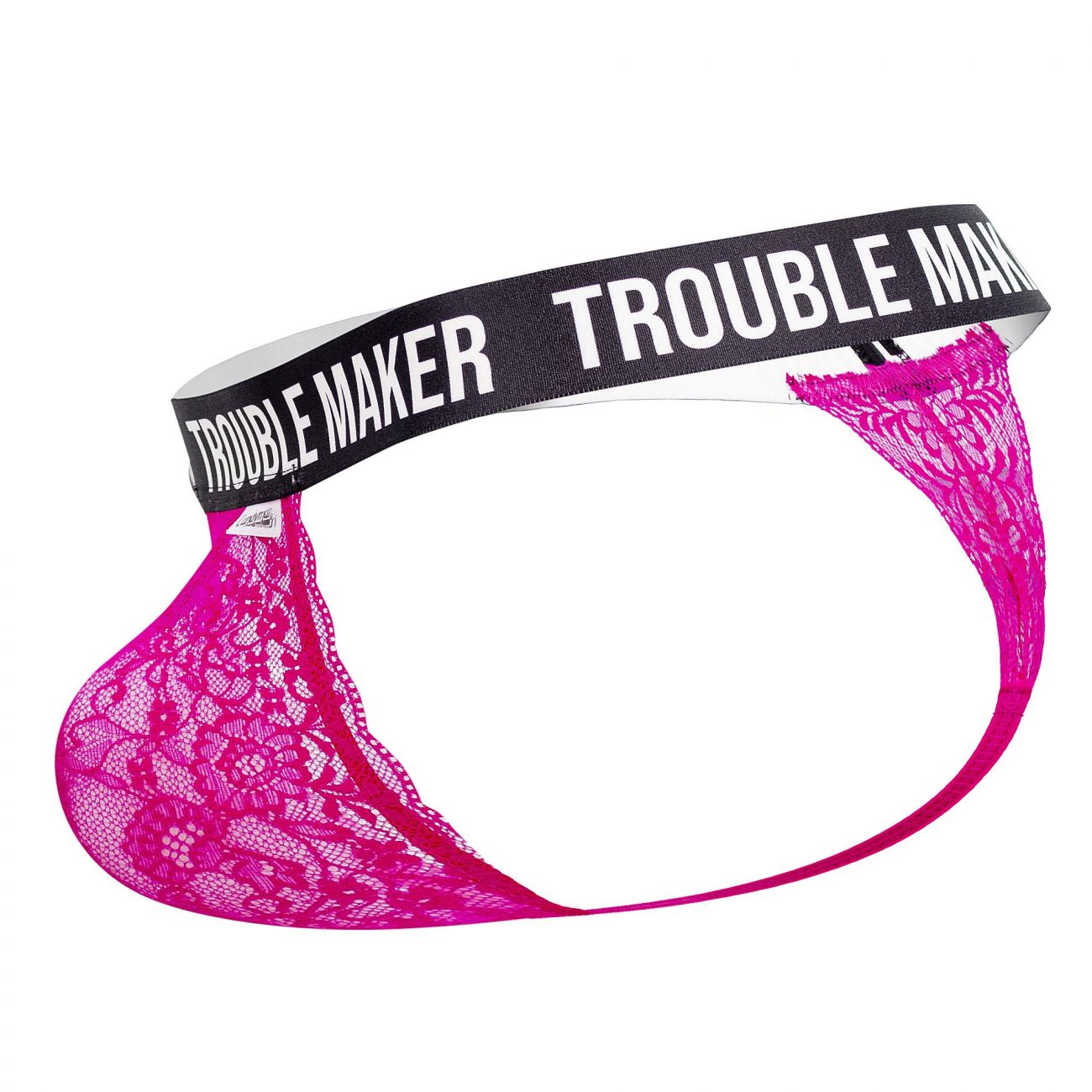 CandyMan 99618 Trouble Maker Lace Thongs Pink