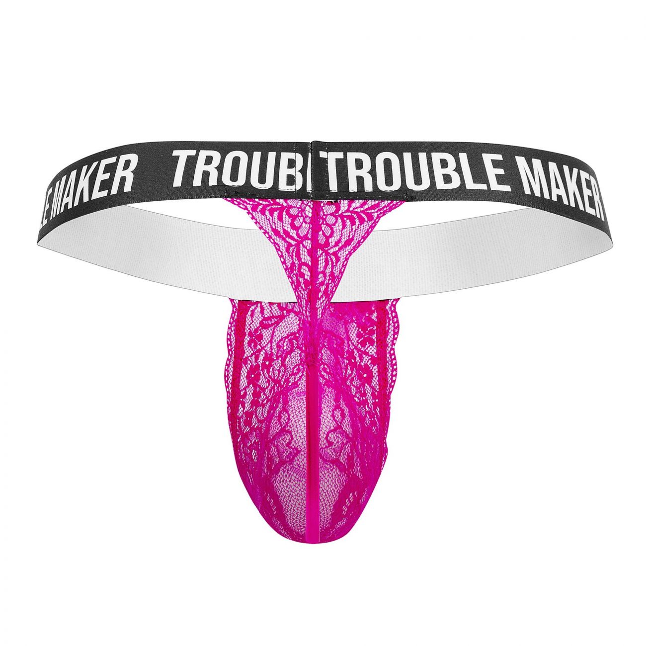 CandyMan 99618 Trouble Maker Lace Thongs Pink
