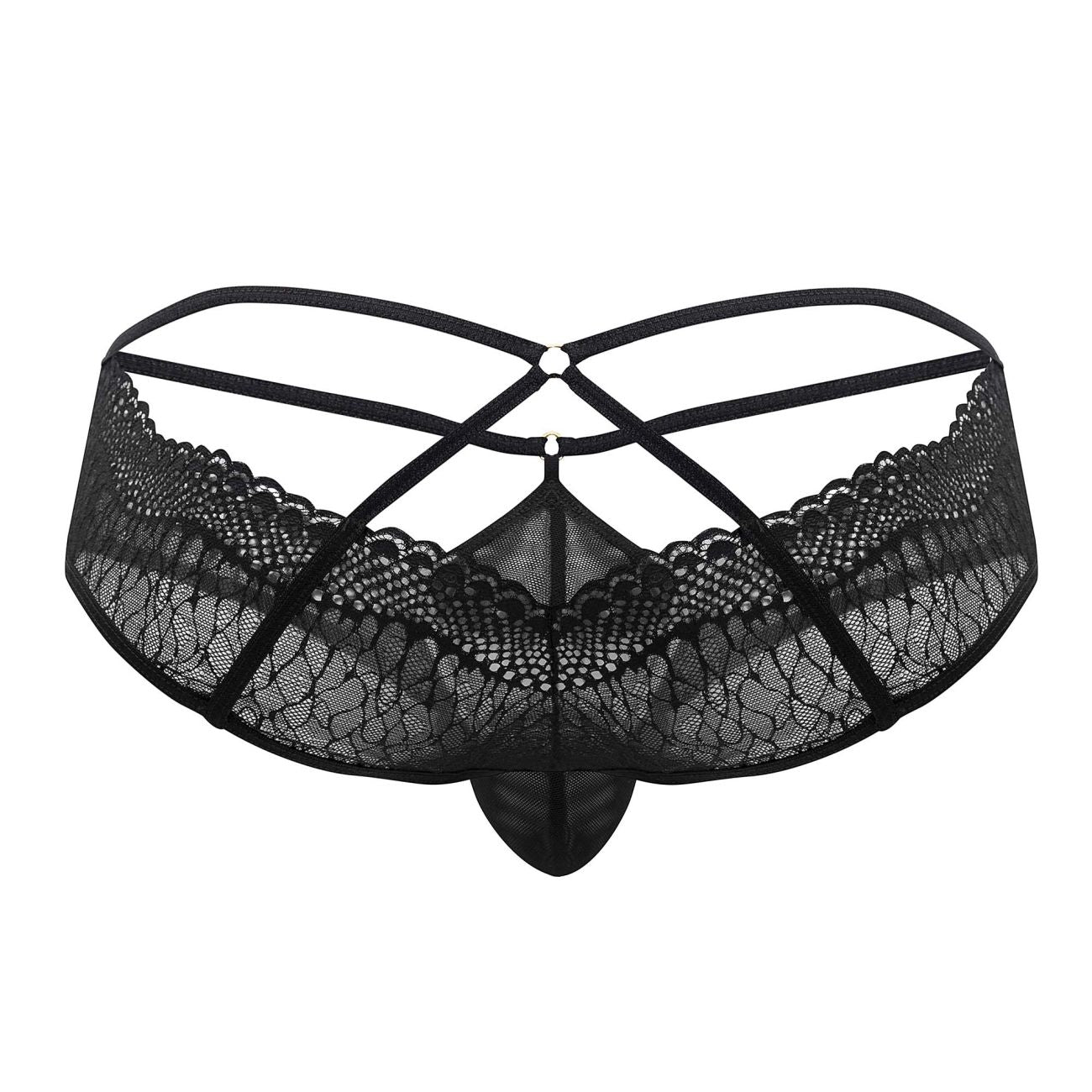 CandyMan 99624 Alluring Lace Briefs Black