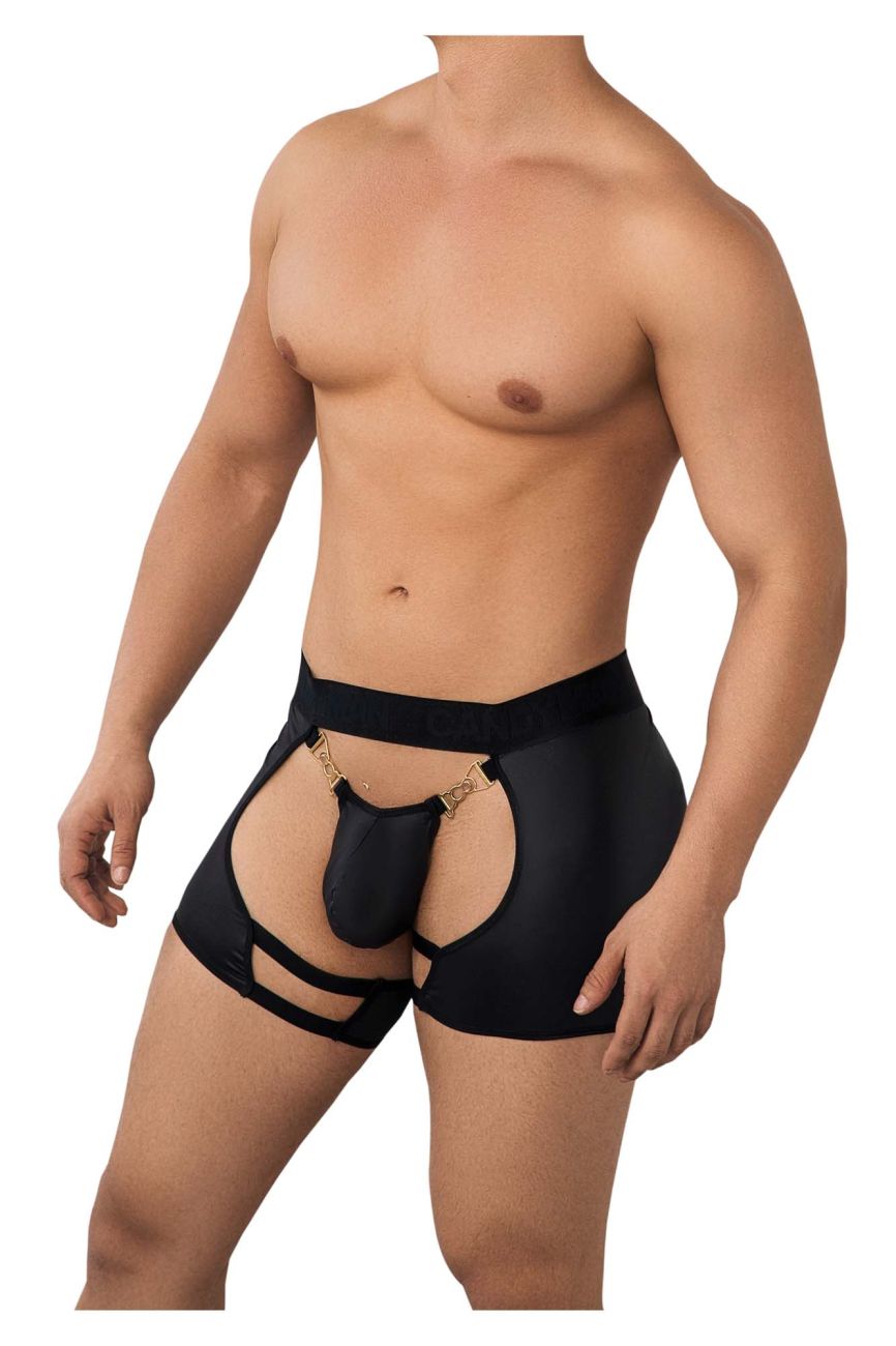 JCSTK - CandyMan 99637 Chaps Thongs Black