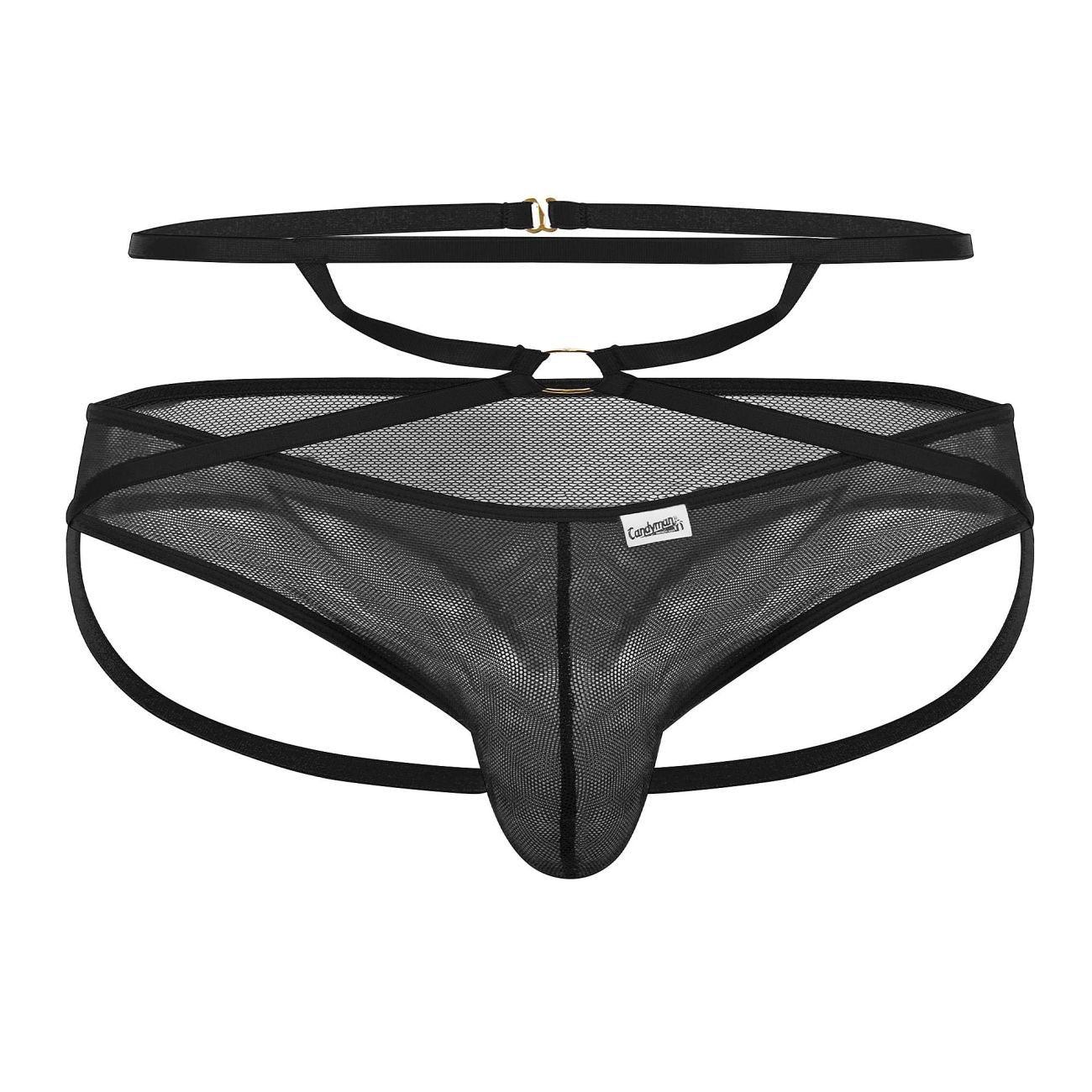 CandyMan 99640 Mesh Thongs Black