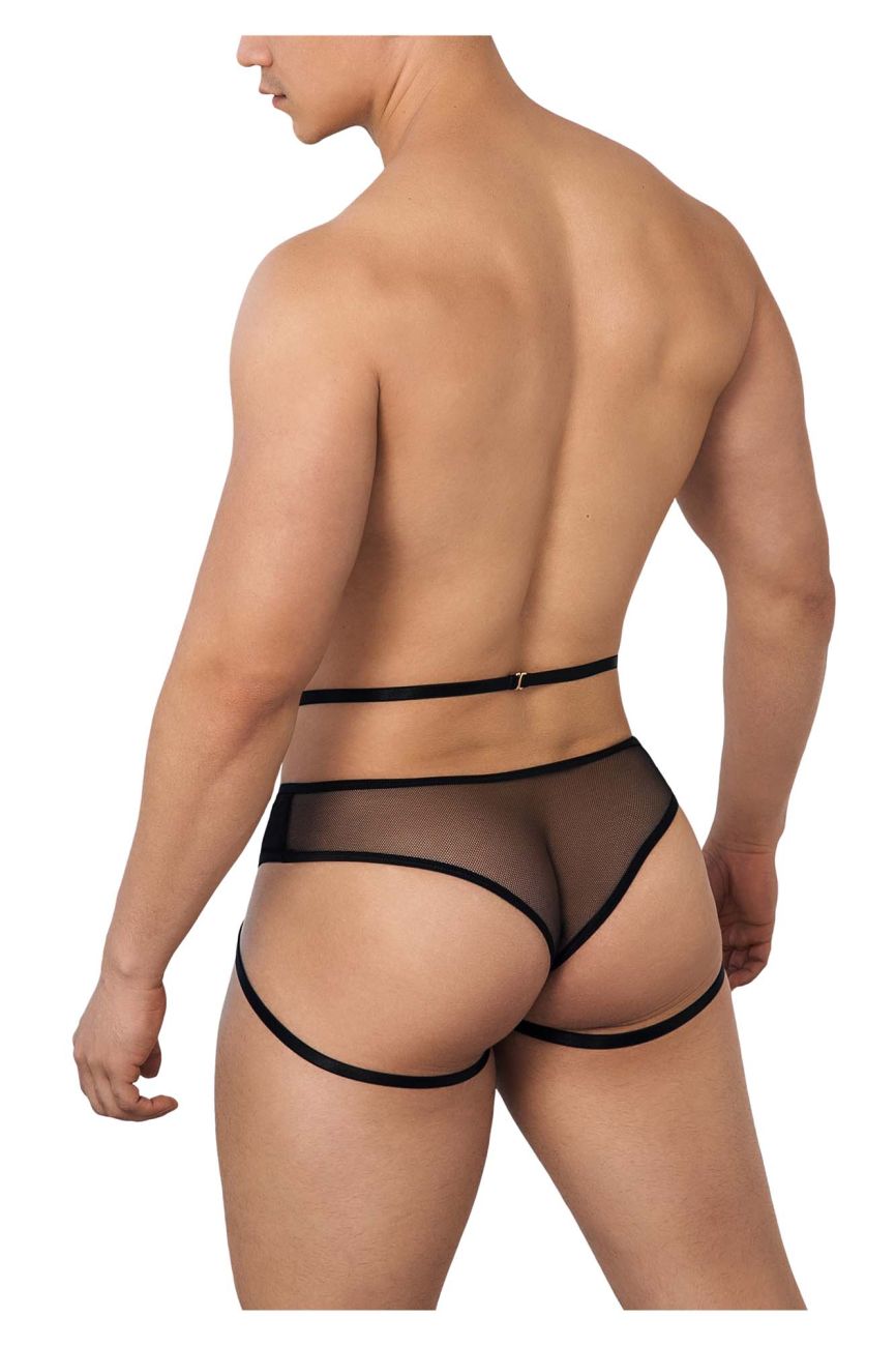 CandyMan 99640 Mesh Thongs Black