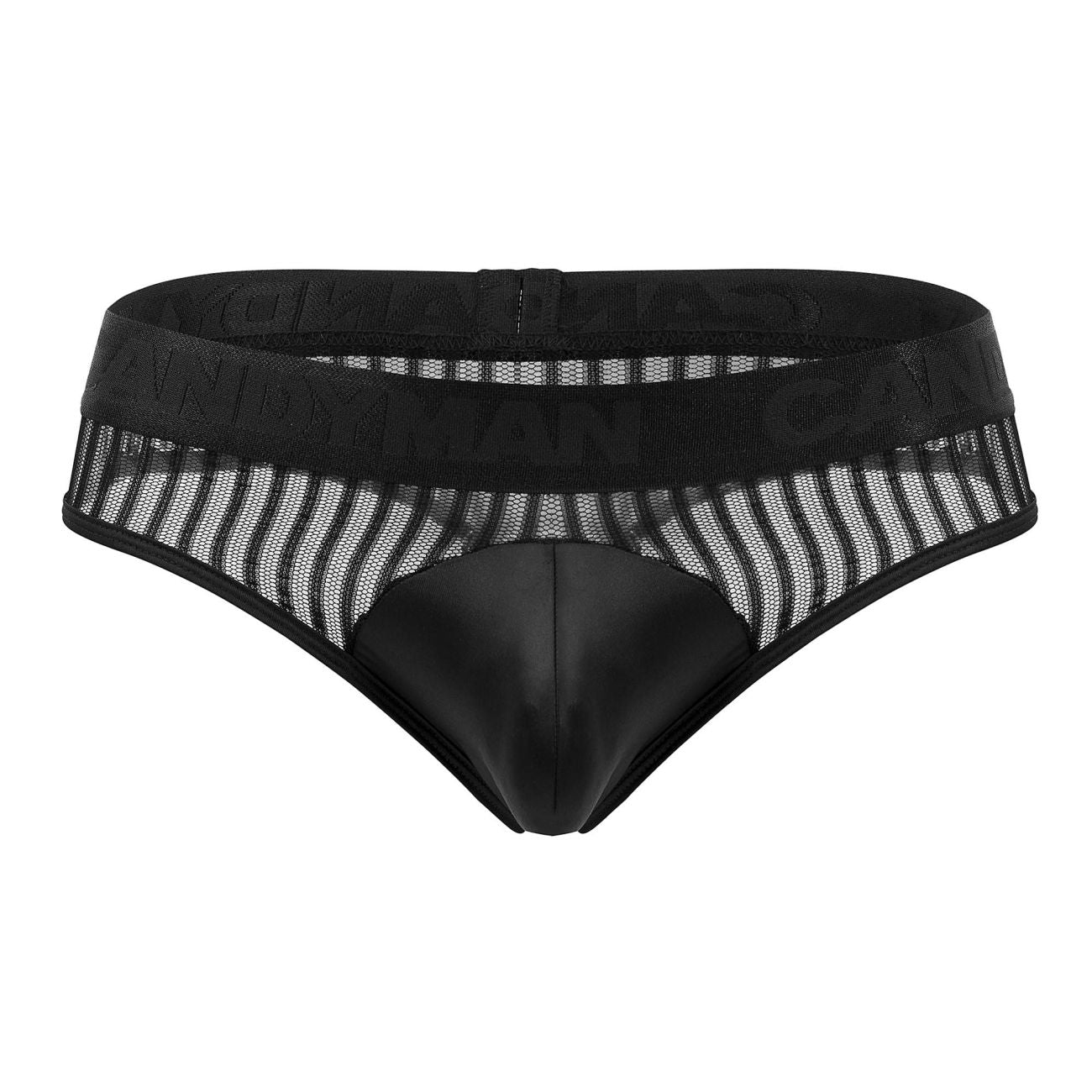 CandyMan 99642 Mesh Thongs Black