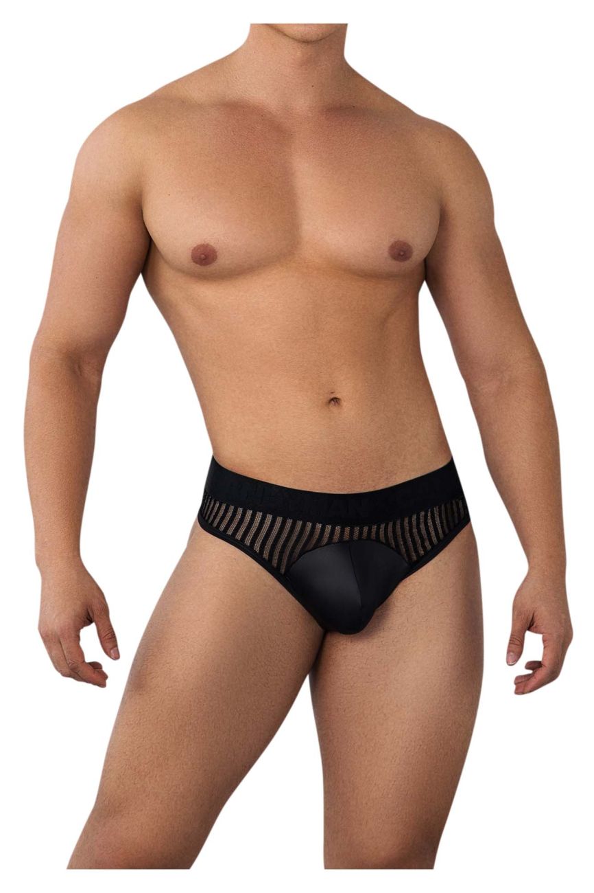 CandyMan 99642 Mesh Thongs Black