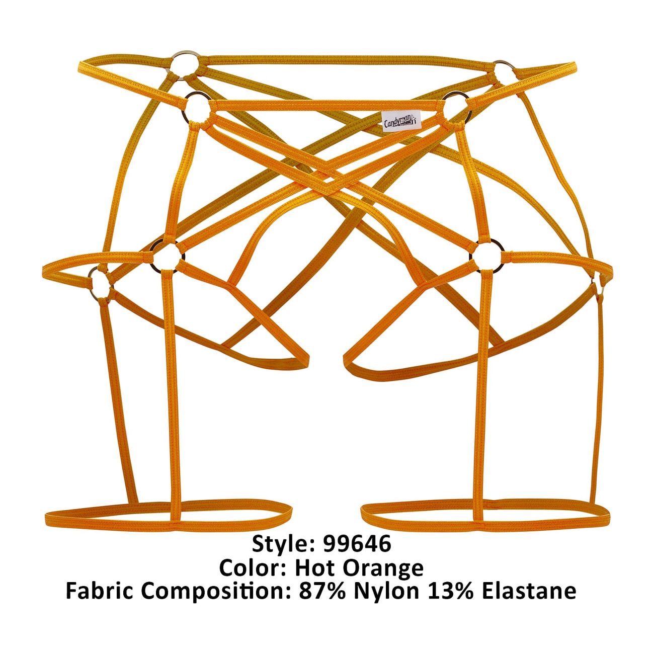 CandyMan 99646 Cage Jockstrap Hot Orange