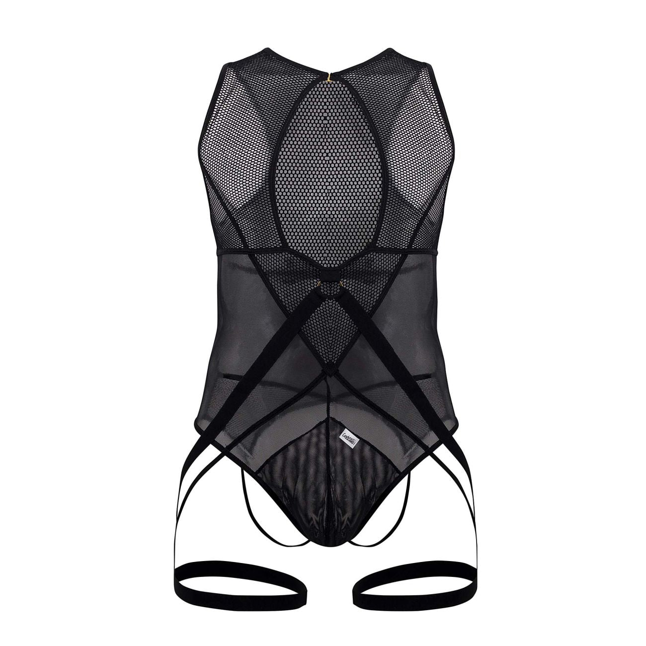 CandyMan 99650 Mesh Bodysuit Black