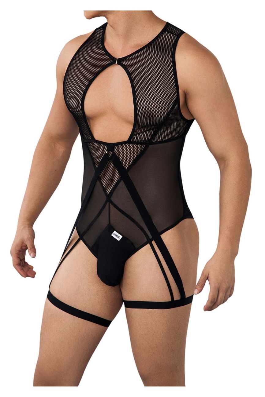 CandyMan 99650 Mesh Bodysuit Black