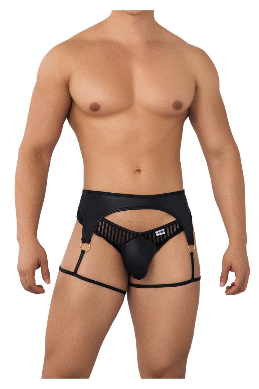 CandyMan 99655 Garter Thongs Black