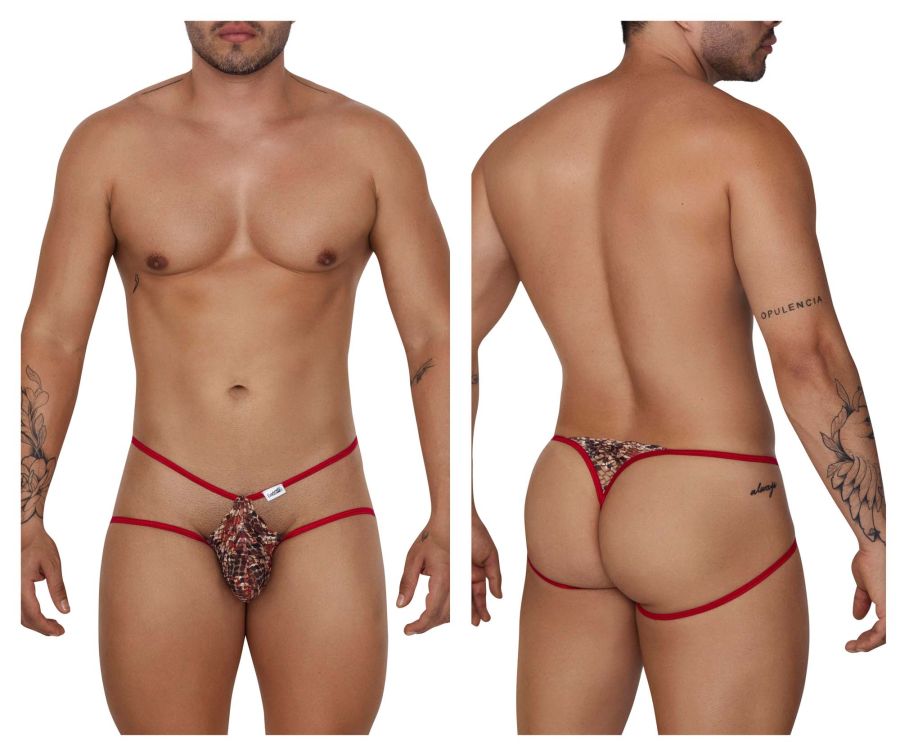 CandyMan 99668 Jock Thongs Red Print