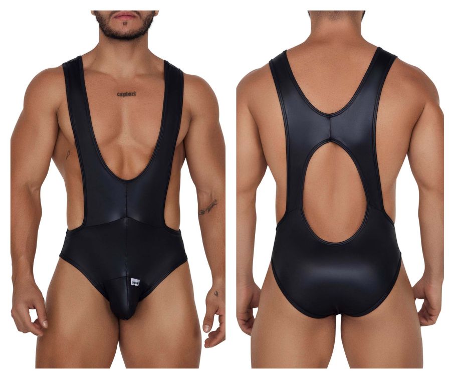 JCSTK - CandyMan 99693 Wrestling Bodysuit Black