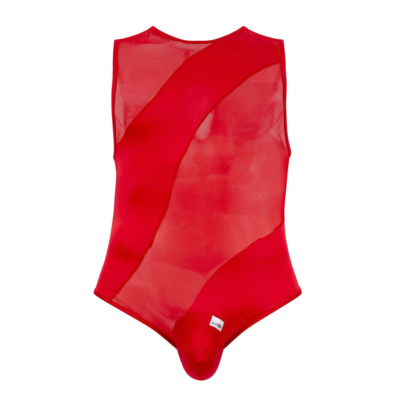 CandyMan 99699 Mesh Bodysuit Red