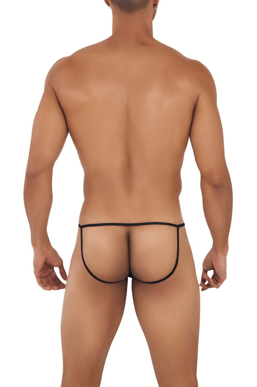 CandyMan 99709 Micro Lace Jockstrap Black