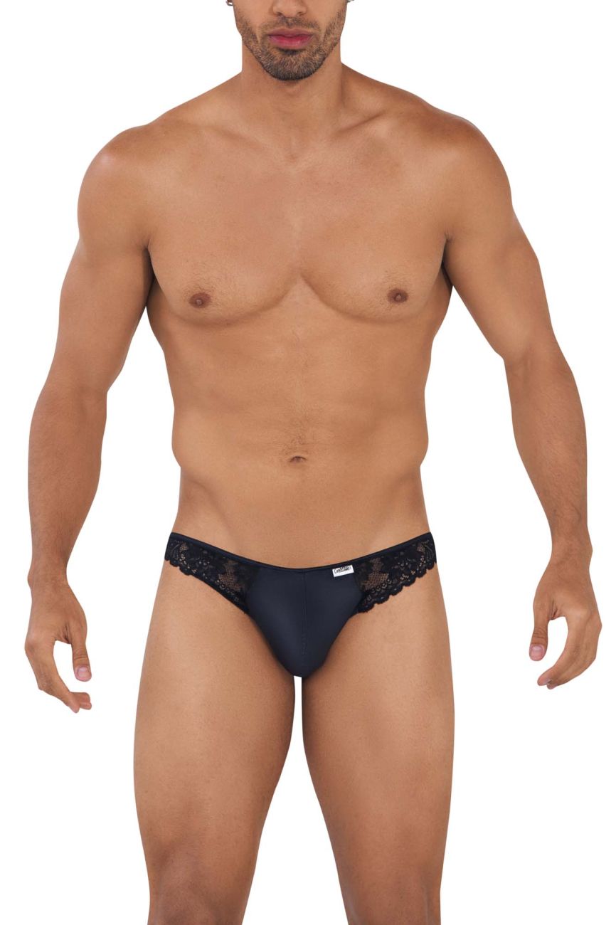 CandyMan 99721 Lace Jockstrap Black