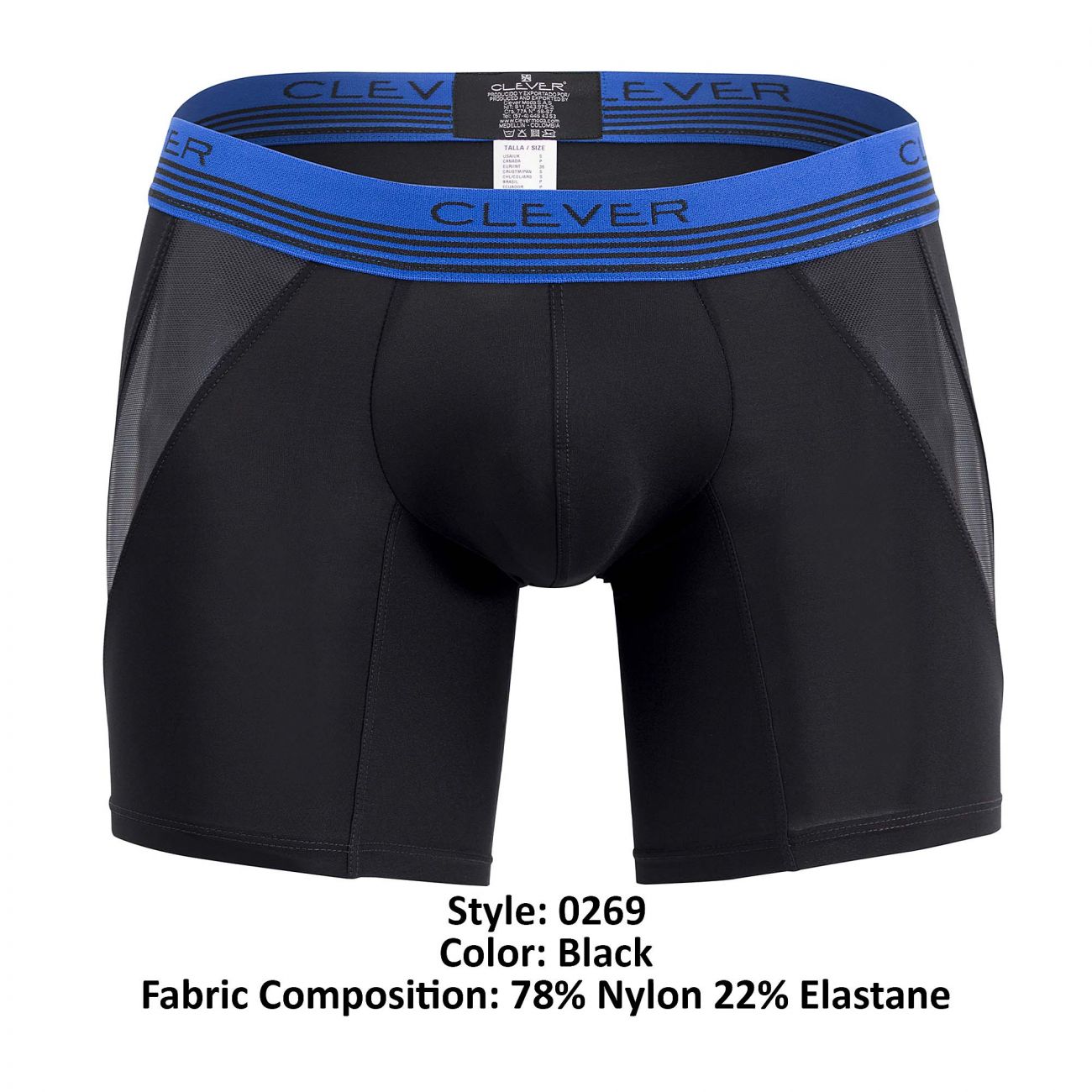 Clever 0269 Cautious Boxer Briefs Black