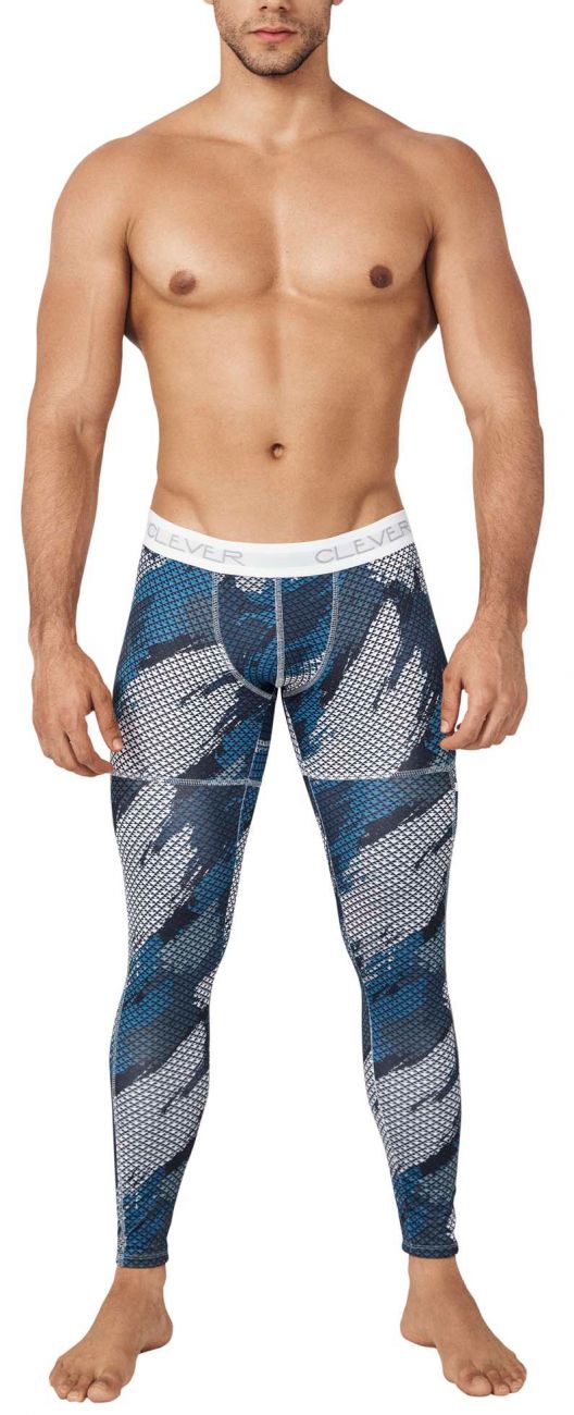 Clever 0279 Enigmatic Athletic Pants Dark Blue