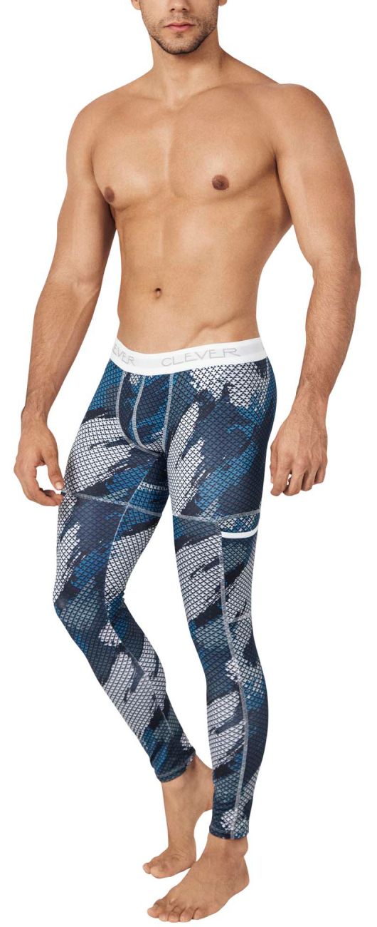 Clever 0279 Enigmatic Athletic Pants Dark Blue