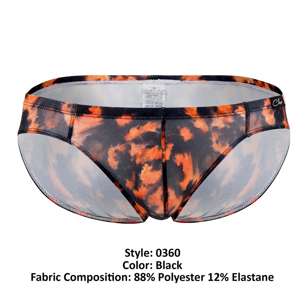Clever 0360 Quality Bikini Black and Orange