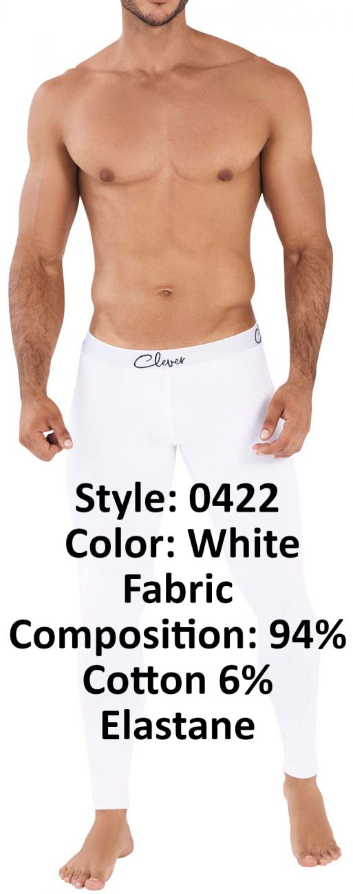 Clever 0422 Cosmos Athletic Pants White