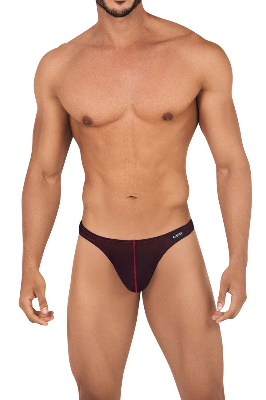 Clever 0442 Clarity Thongs Black