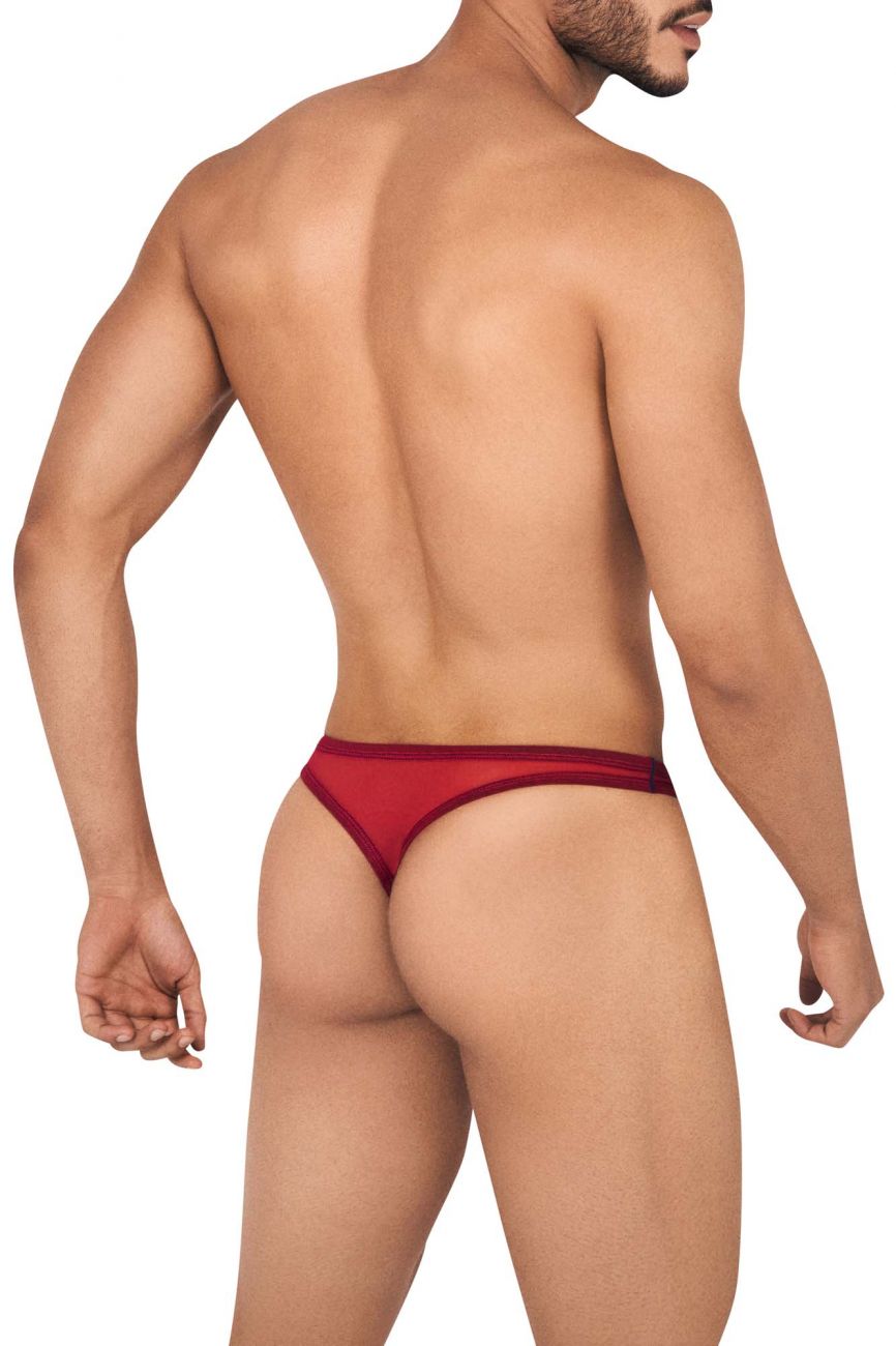 Clever 0442 Clarity Thongs Red