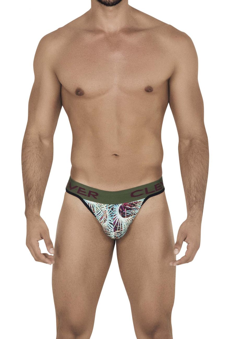 Clever 0541-1 Botanic Thongs Green Multi