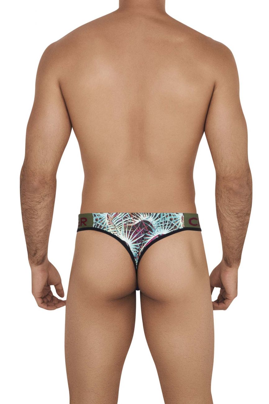 Clever 0541-1 Botanic Thongs Green Multi