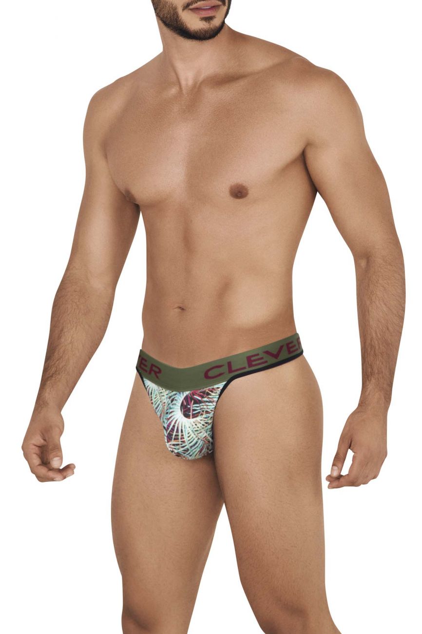 Clever 0541-1 Botanic Thongs Green Multi