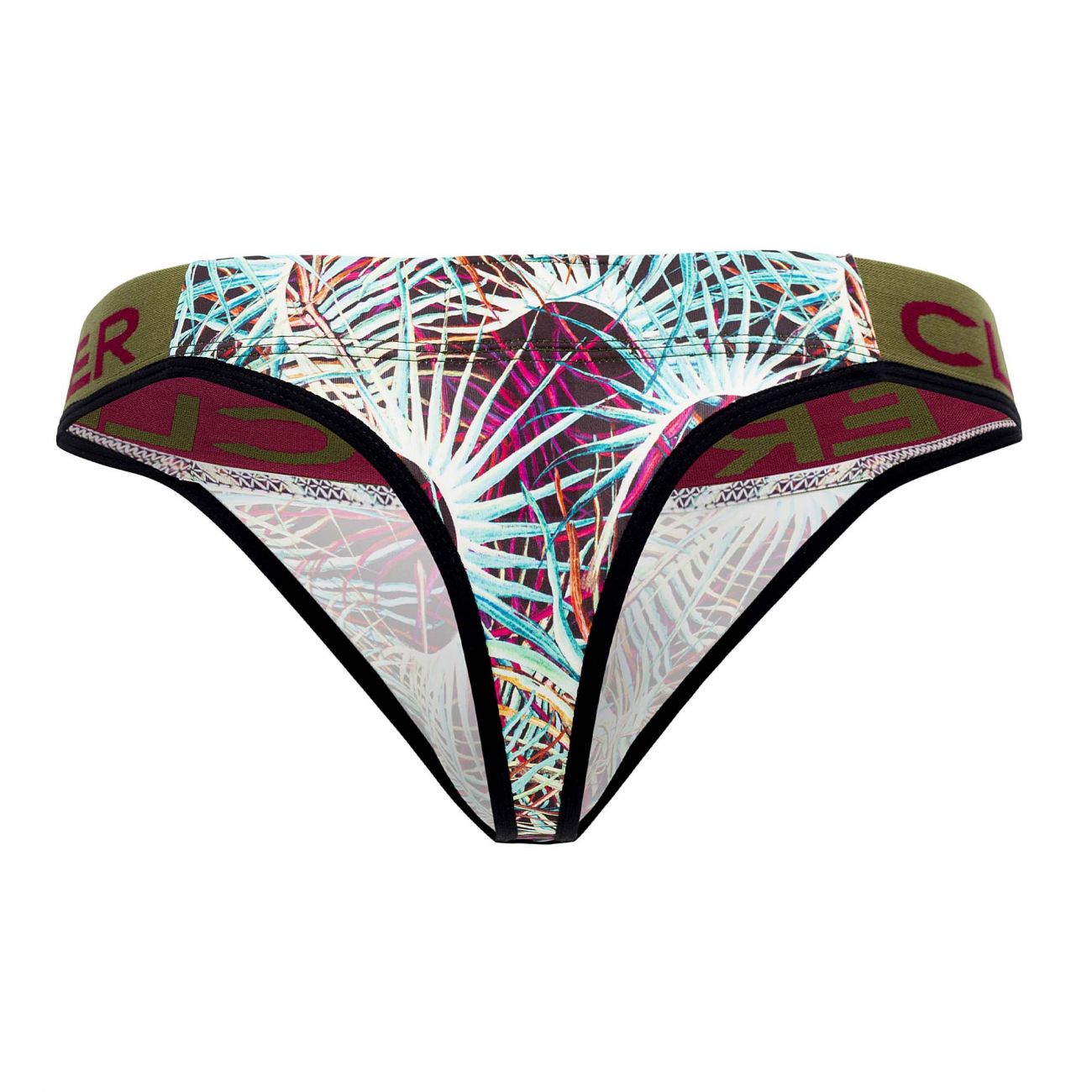 Clever 0541-1 Botanic Thongs Green Multi