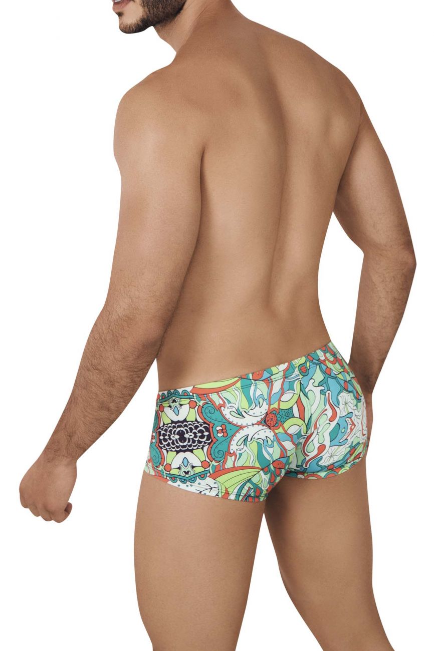Clever 0542-1 Psychedelic Trunks Green