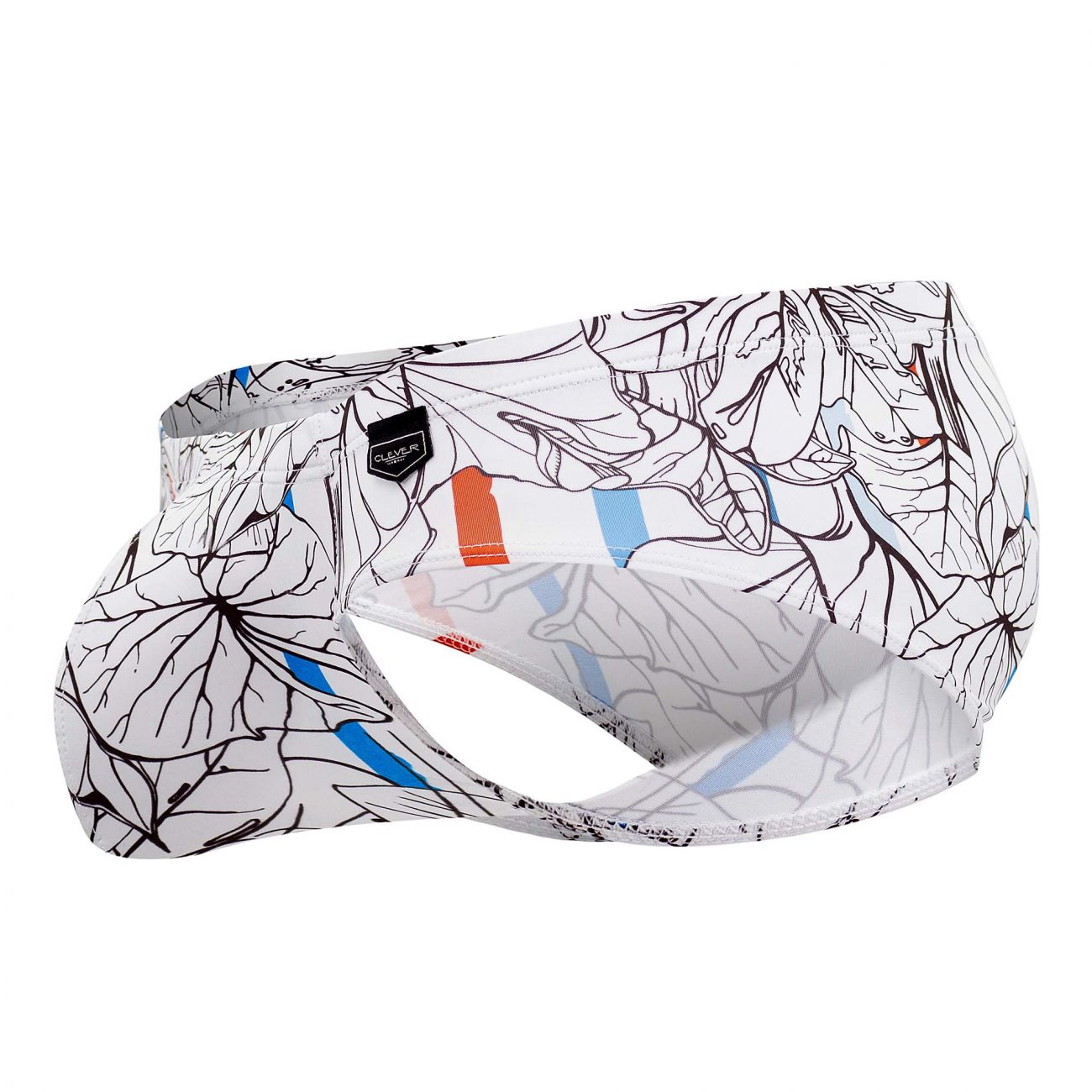 Clever 0546-1 Leaves Briefs White