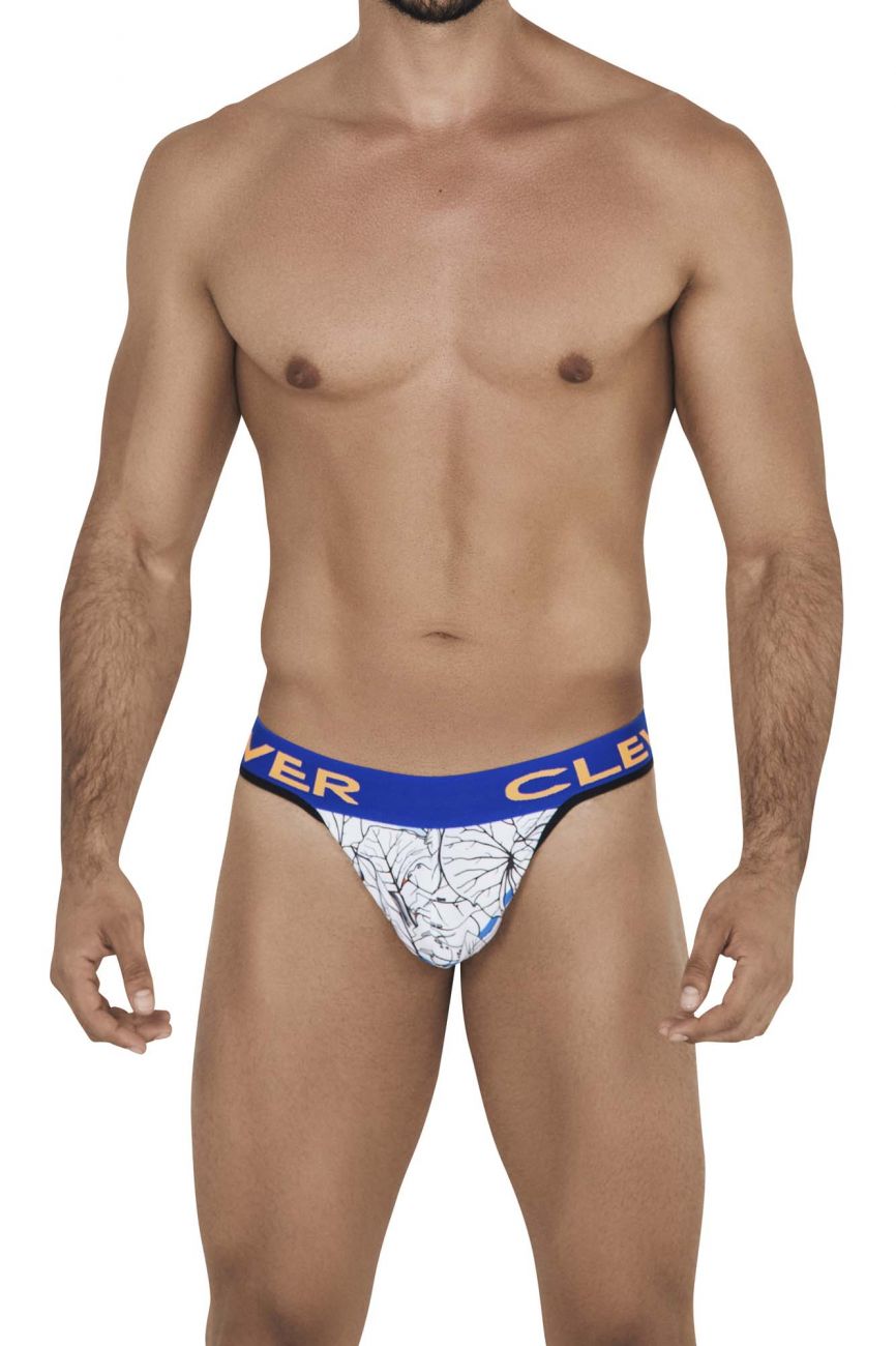 Clever 0547-1 Leaves Thongs White