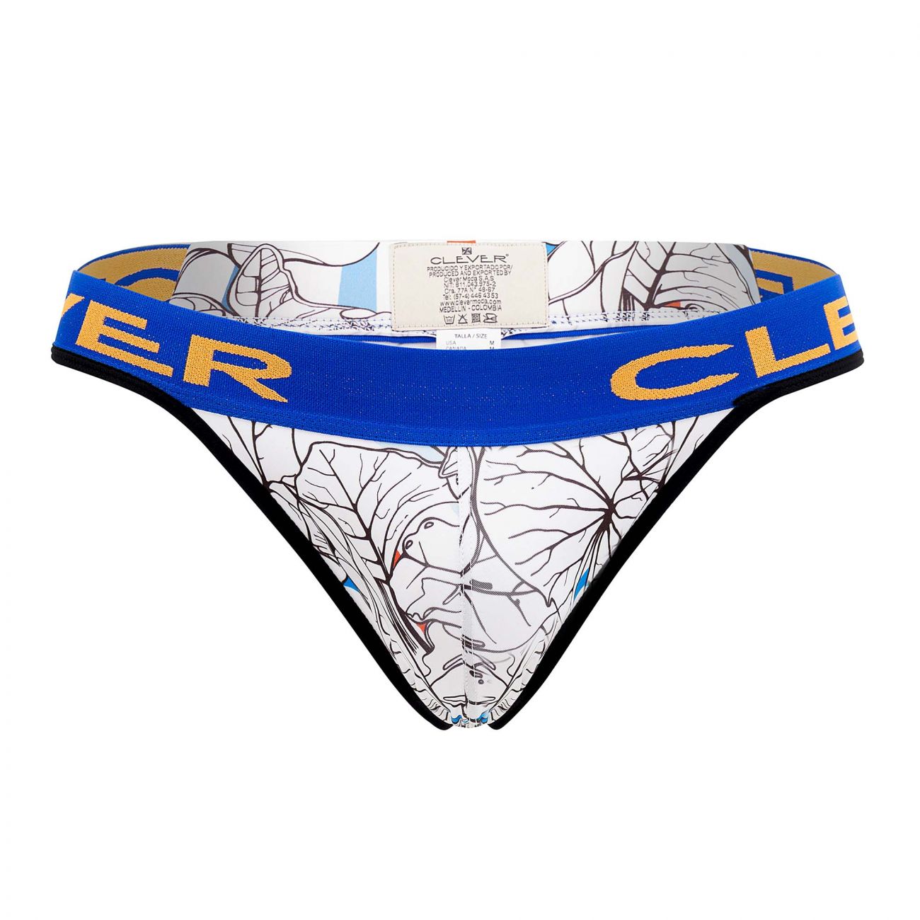 Clever 0547-1 Leaves Thongs White