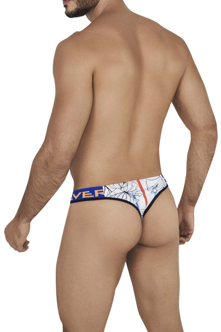 Clever 0547-1 Leaves Thongs White