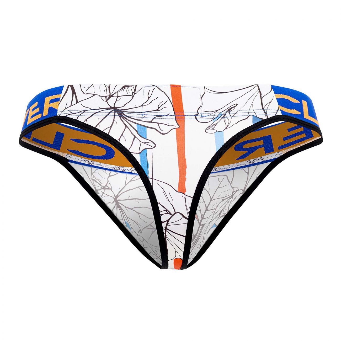 Clever 0547-1 Leaves Thongs White