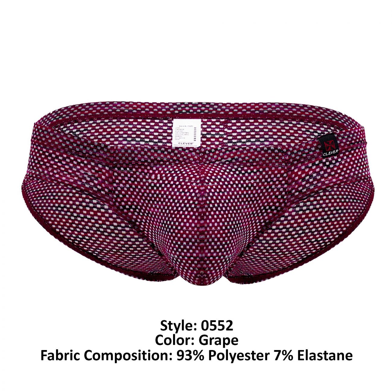 Clever 0552-1 Stefano Briefs Grape