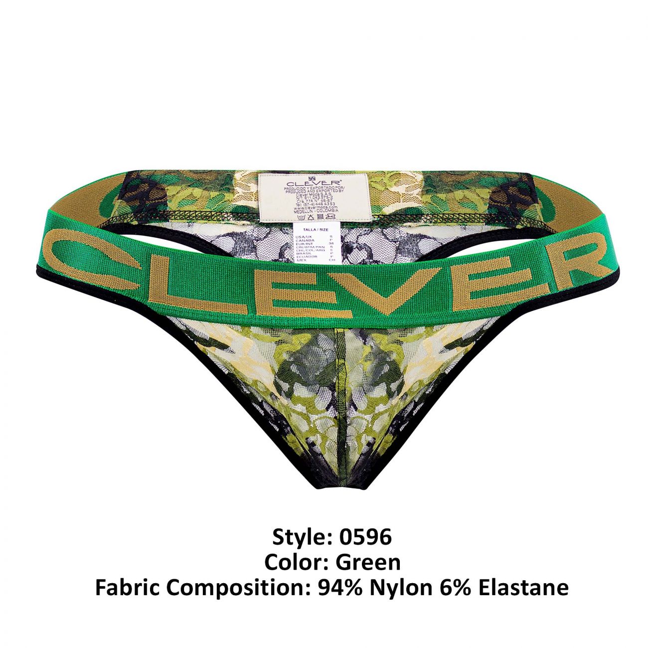 Clever 0596-1 Zurich Thongs Green