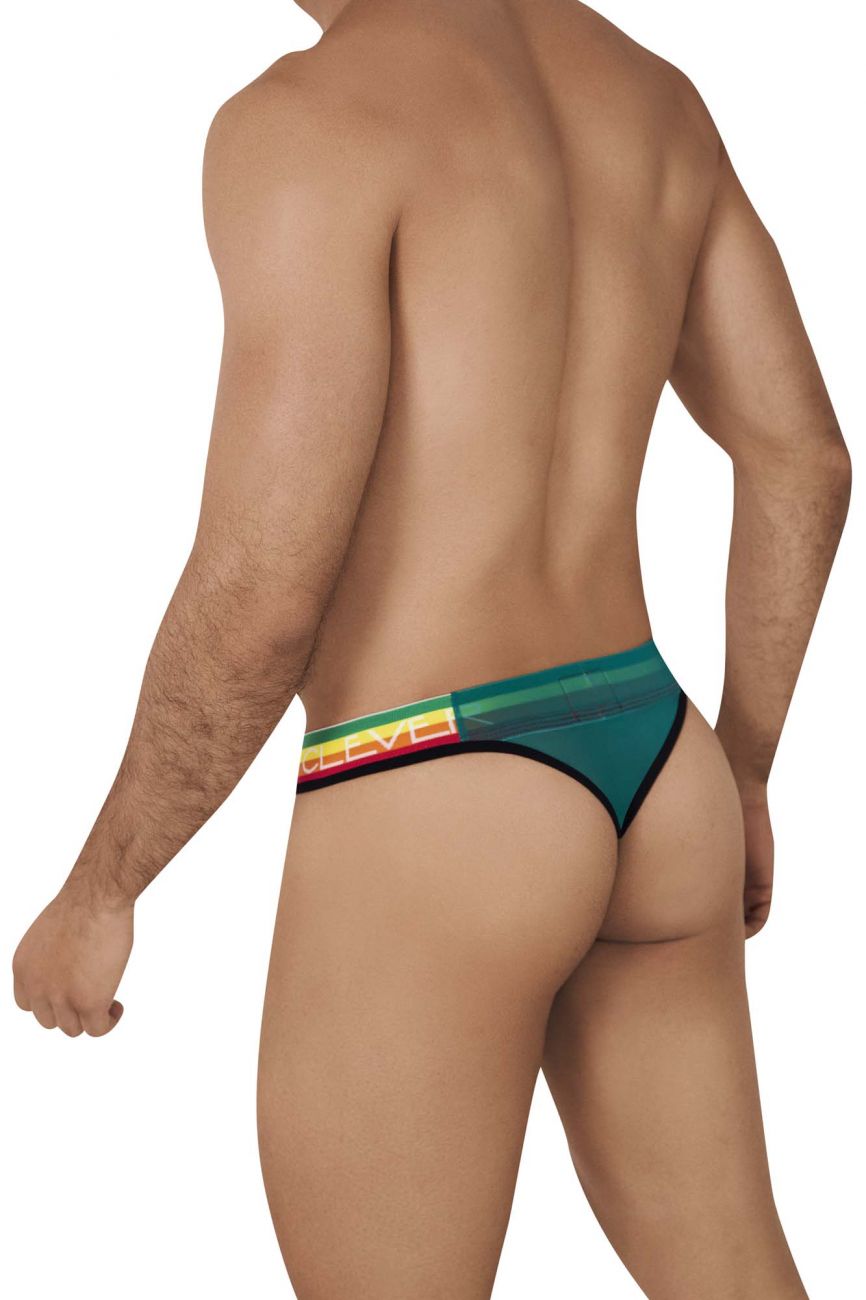 Clever 0606-1 Explore Thongs Green Rainbow