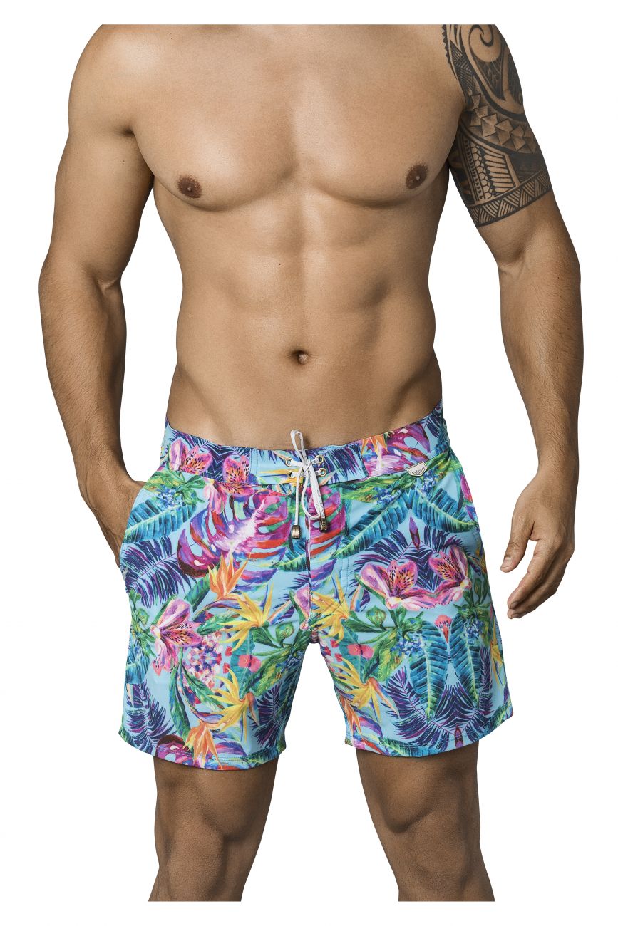 Clever 0665 Sea Plants Long Swim Trunks