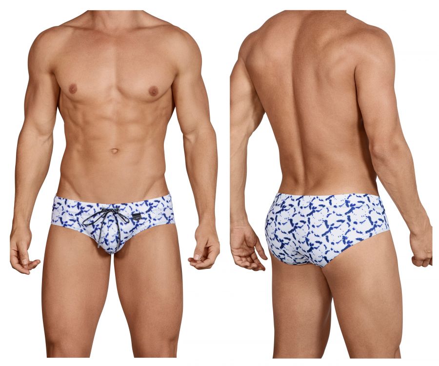 Clever 0700 Taun Swim Briefs White Multi