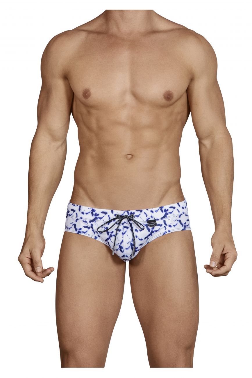 Clever 0700 Taun Swim Briefs White Multi