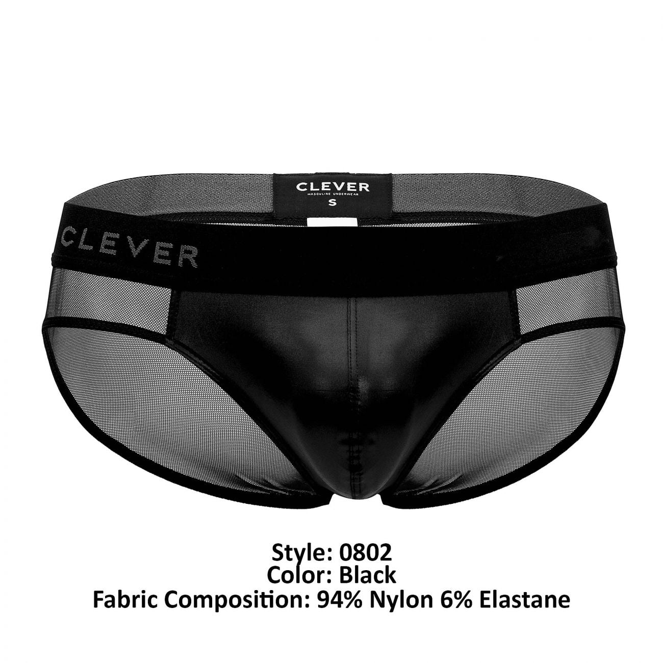 Clever 0802 Harmony Briefs Black