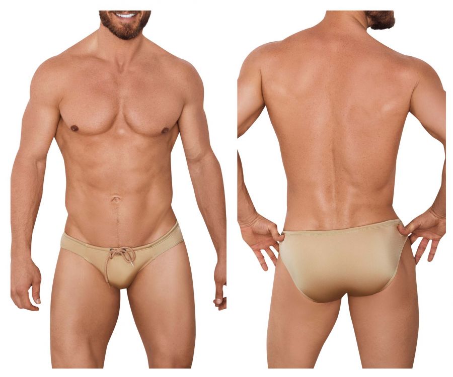 Clever 0912 Gemstone Swim Briefs Gold