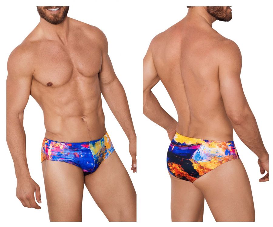 Clever 0913 Priceless Swim Briefs Blue & Yellow