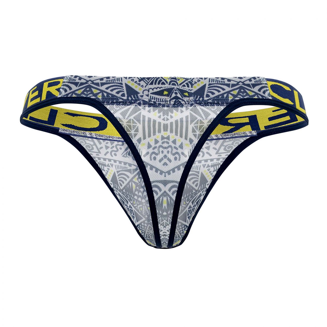 Clever 0921 Tribal Thongs White Print