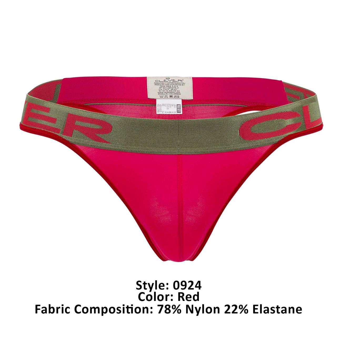 Clever 0924 Cerise Thongs Red
