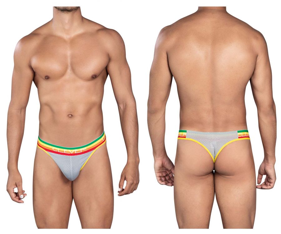 Clever 0925 Luky Thongs Gray Rainbow